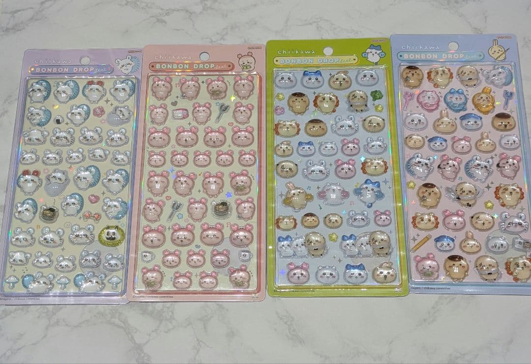 ちいかわ　ボンボンドロップシール　第一弾　第二弾　コンプリート　8種　正規品