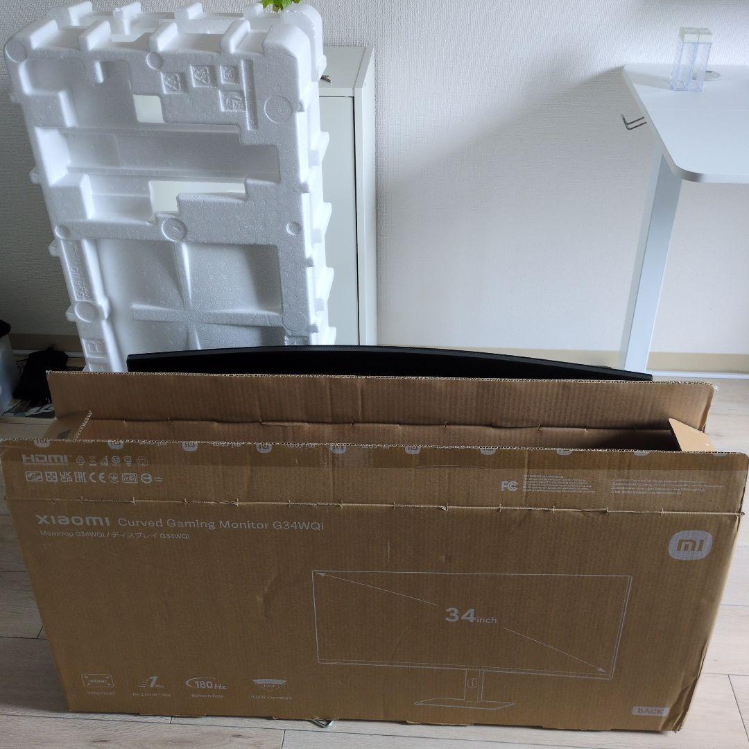 Xiaomi 曲面ゲーミングモニター G34WQi 34インチ UWQHD
