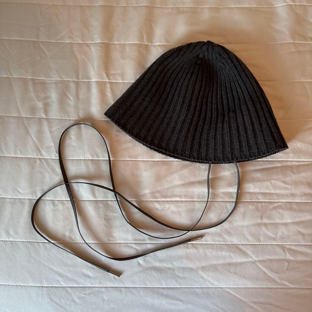 【最終値下げ】ENTWURFEIN/グレー/ニット帽子