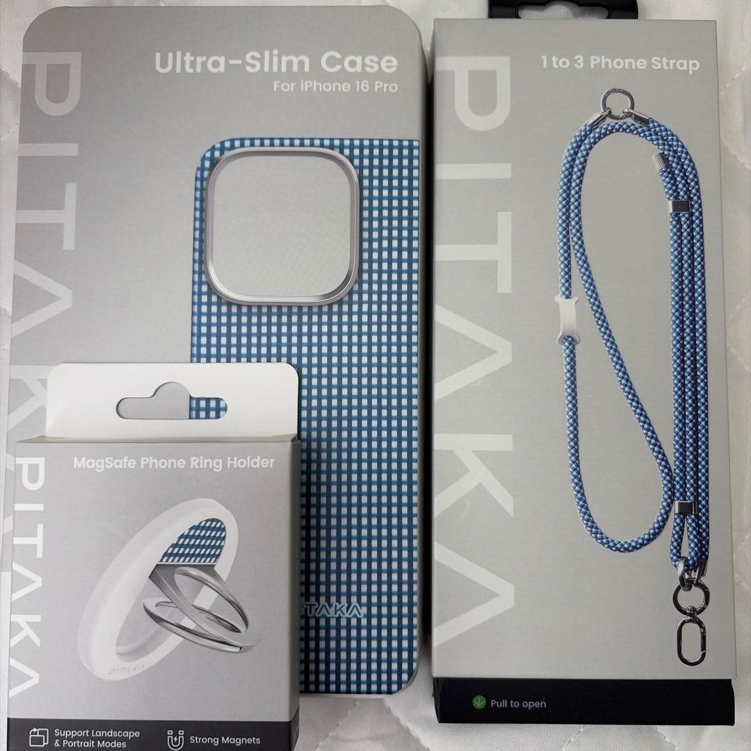 PITAKA iPhone 16pro用 ケースワイヤレス充電対応