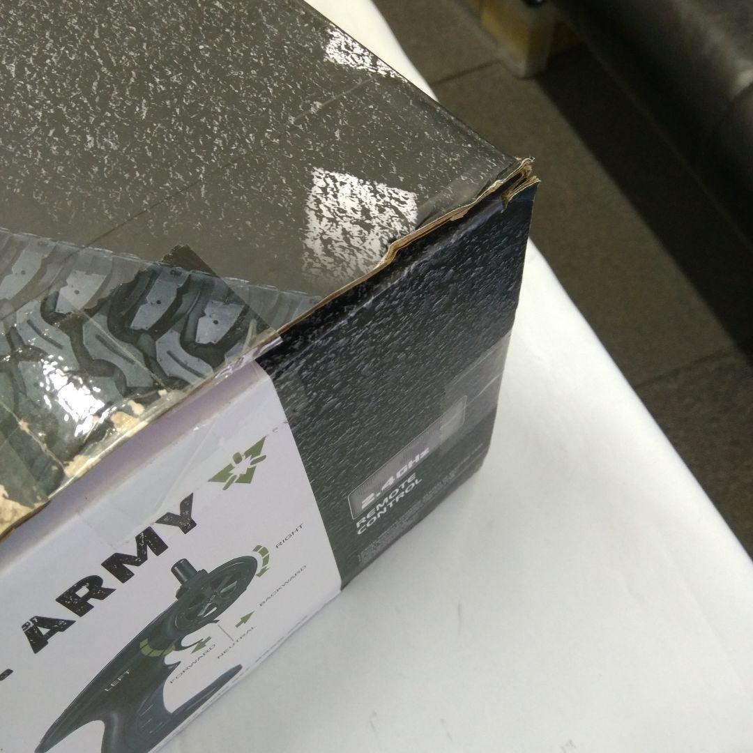 箱潰れ①巨大 48cm カメラ付 ラジコンカー ミニタリー オフロード トラック