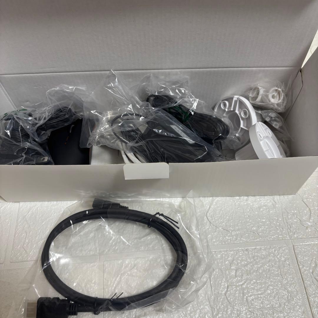 ❤️1品限り❤️防犯カメラ 屋外 2台 モニター付き 500万画素 10台増設可