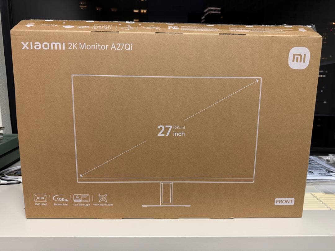 開封済未使用　Xiaomi モニター A27qi 27インチ　2K QHD