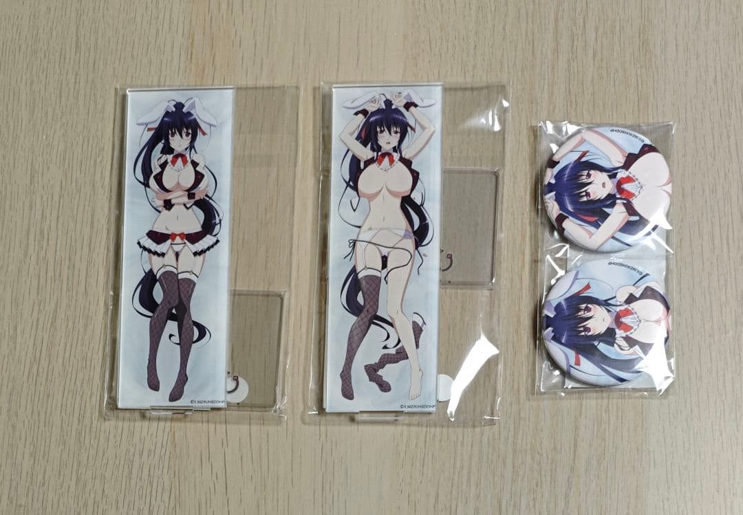 MIOS　ハイスクールDxD HERO 姫島朱乃　バニー　アクスタAB　缶バッジ