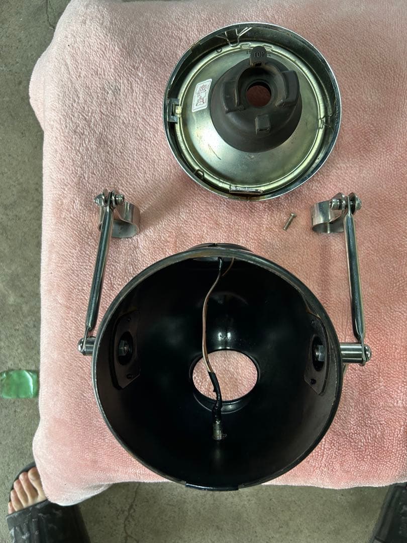 sr400 ヘッドライト　ステーつき