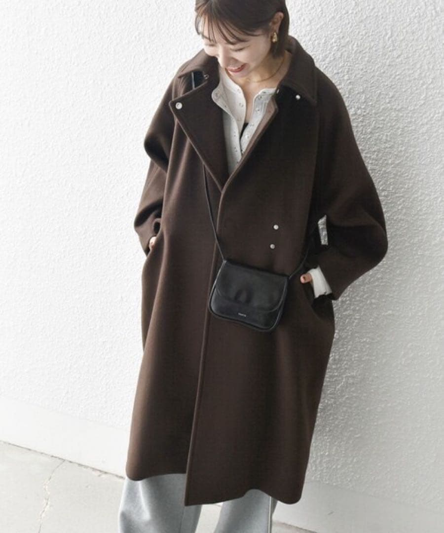 SHIPS any: バルマカーン コクーン コート 24FW