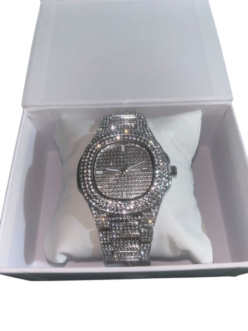 【証明書　ボックス付き】ラグジュアリーメンズ腕時計クォーツアトランタモアサナイト