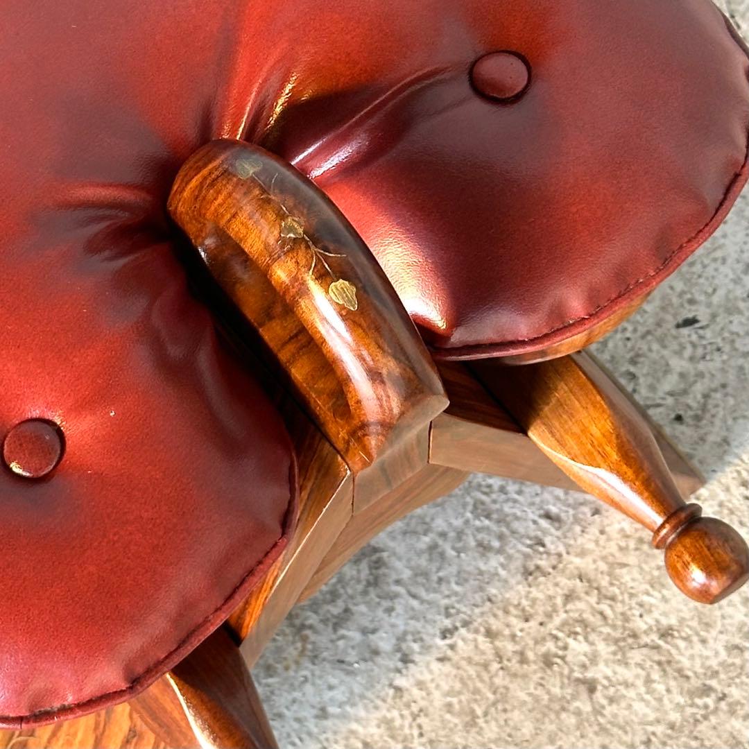 ✿美品✿ キャメルチェア　ラクダスツール ロビー エントランス 玄関 象嵌 金彩