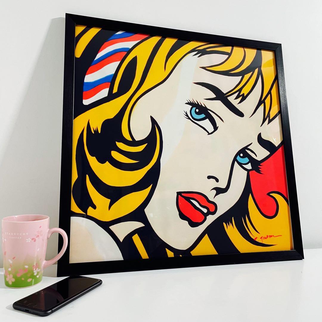 額付【50cm×50cmポスター】ロイ リキテンスタイン（新品）