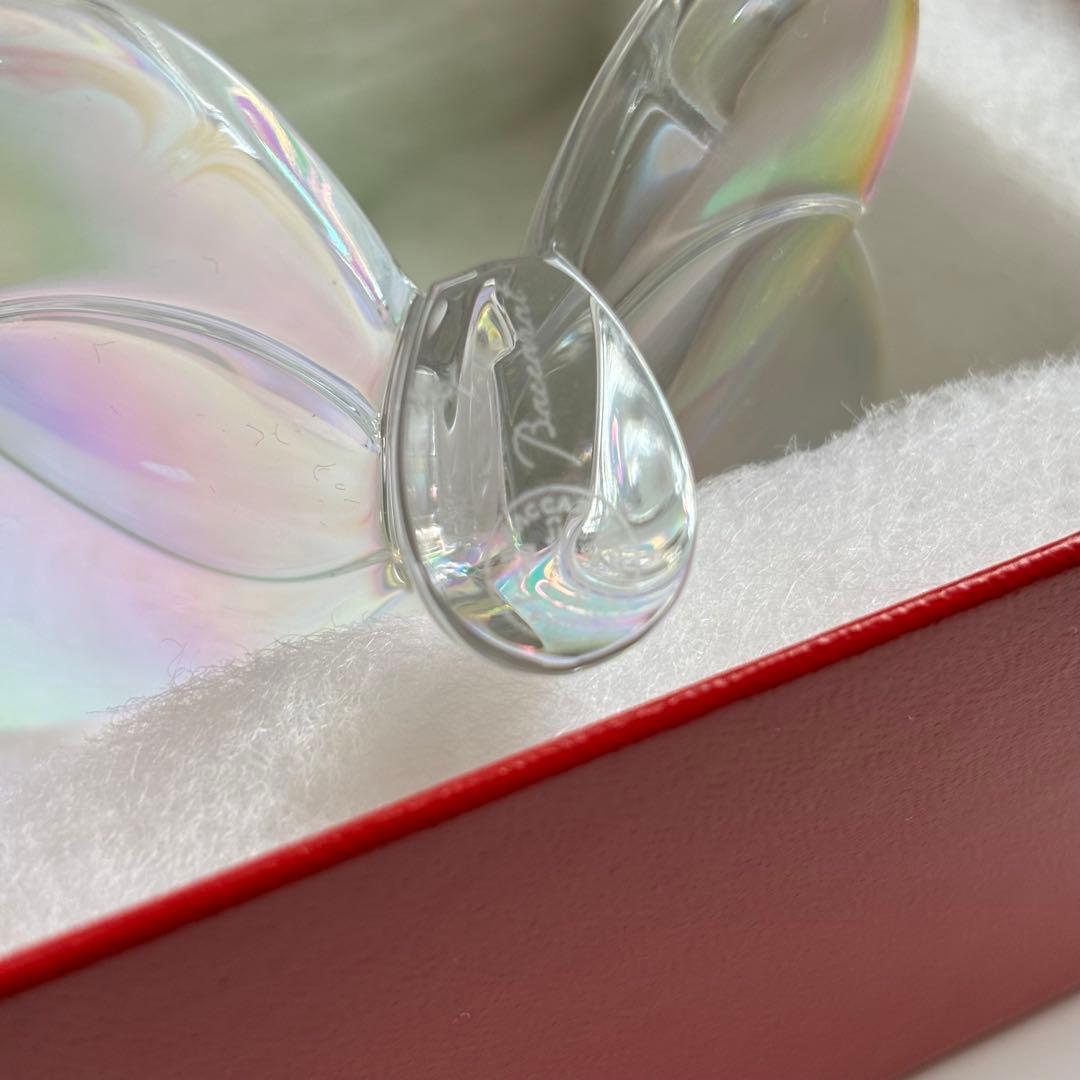 バカラ Baccarat クリスタルフィギュア ラッキーバタフライ