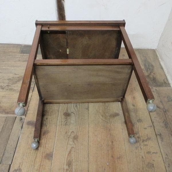 イギリス製 アンティーク 家具 カードテーブル キッチンワゴン 英国 6036e