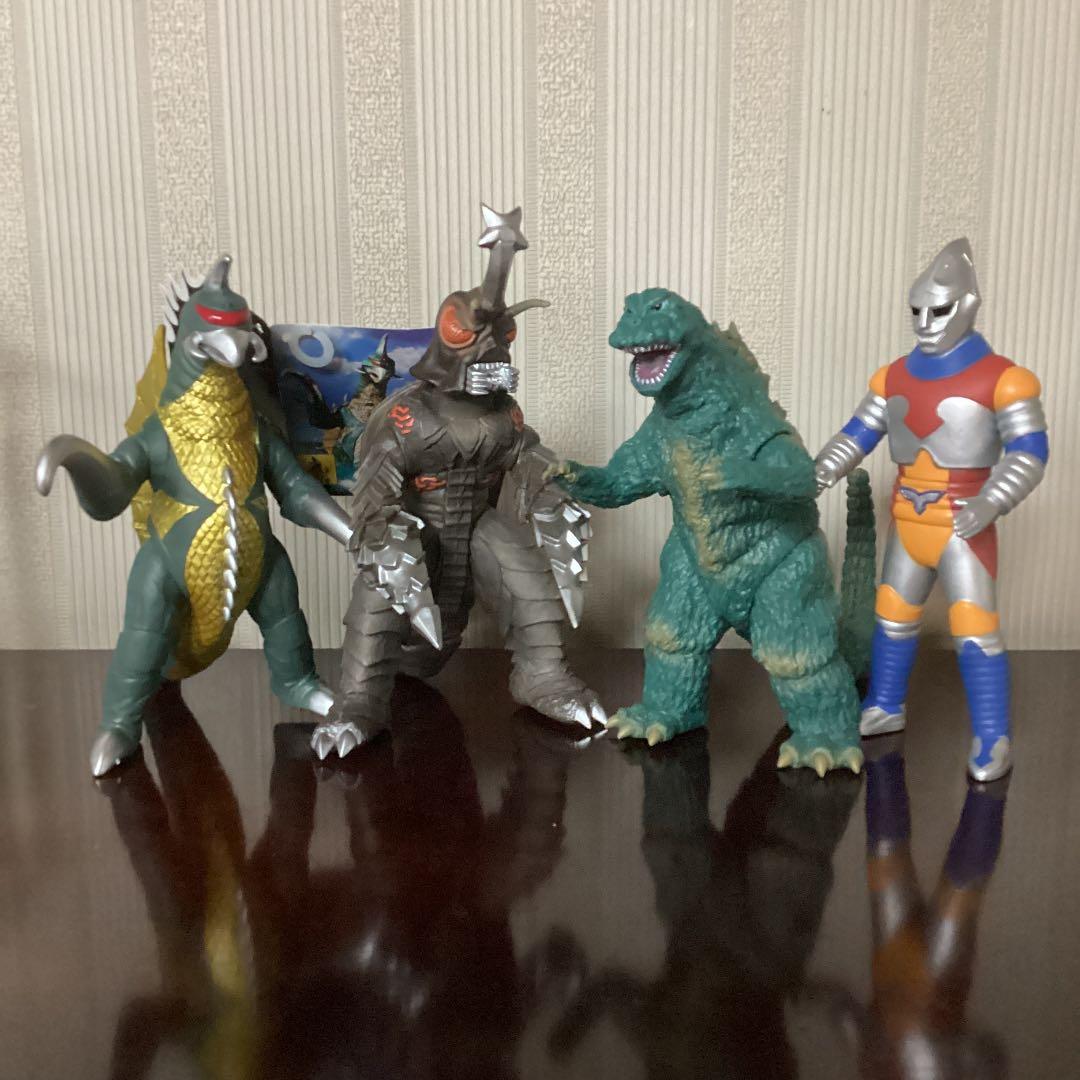 ゴジラ、メガロ、ジェットジャガー、ガイガン　ymsf バンダイ　ムビモン