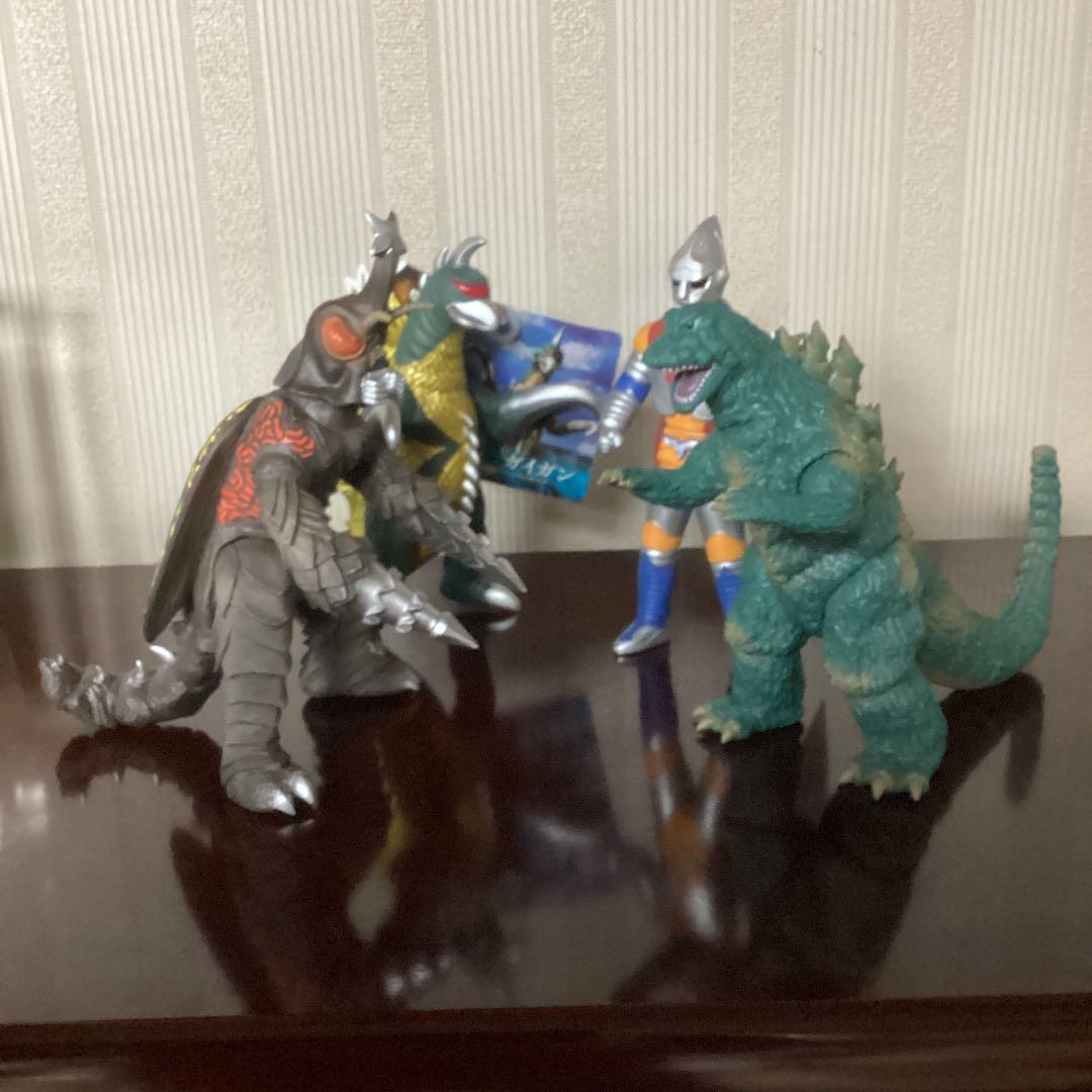 ゴジラ、メガロ、ジェットジャガー、ガイガン　ymsf バンダイ　ムビモン