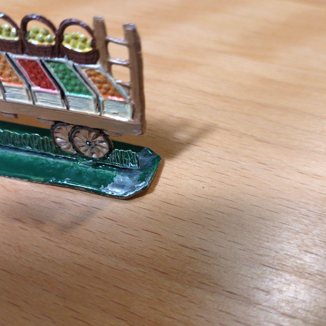 エルツ　バベットシュバイツァー社　錫の置物人形（果物屋馬車）