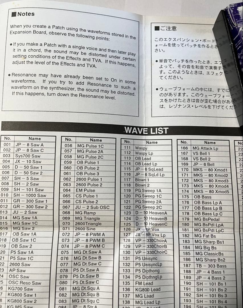 DTM・DAW Roland EXPANSION BOARD SR-JV80-04