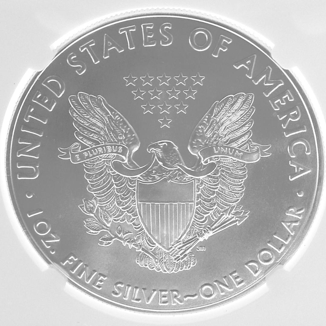 ★最高鑑定 NGC 2017 アメリカ シルバーイーグル 銀貨 MS70 FDI
