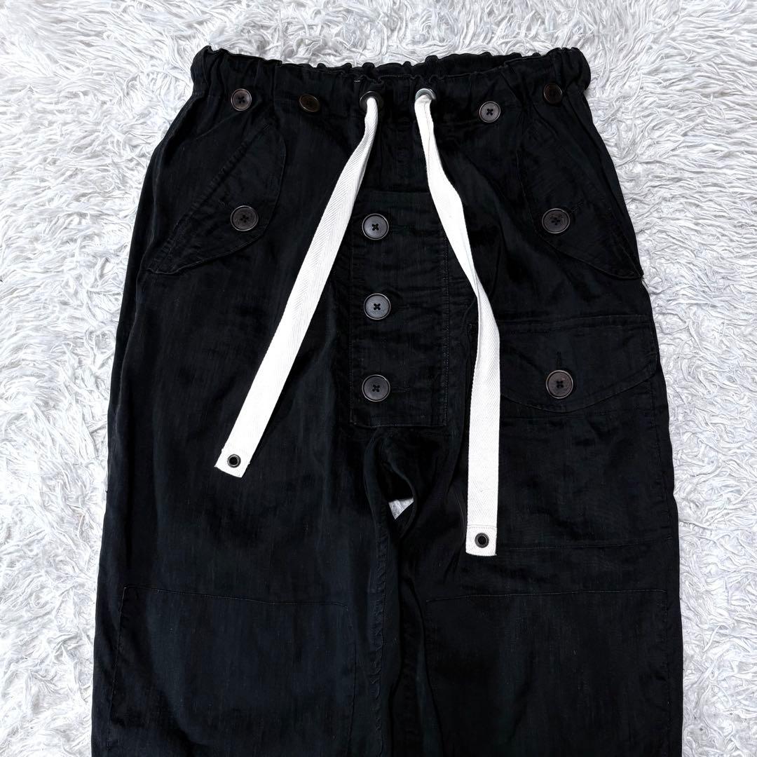 KLASICA クラシカ　ワイドサルエルパンツ　クロップド丈　ブラック　サイズ1