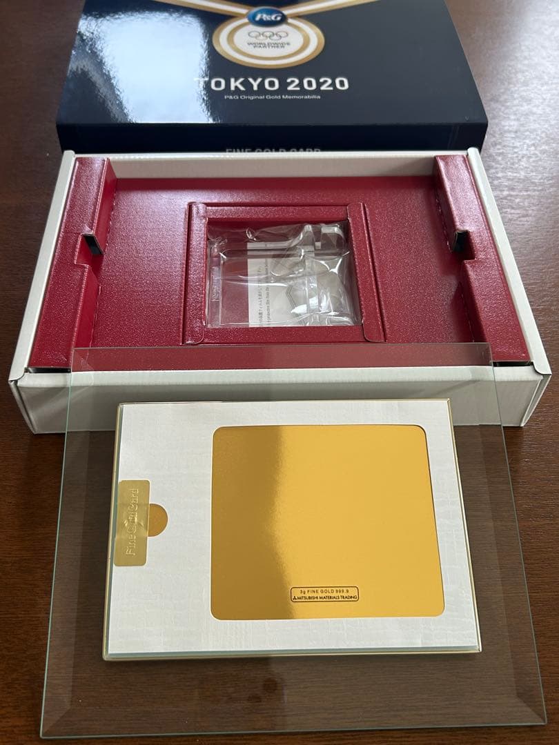 P&G 東京2020オリンピック 開催記念　純金プレート　3グラム