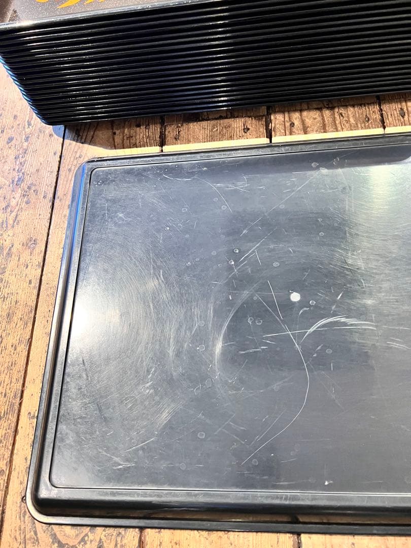 ④波　太陽　月　黒盆　和風　18枚　おまとめ　懐石　旅館　昭和レトロ