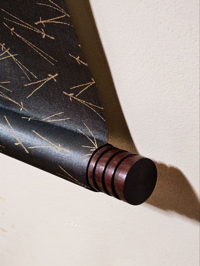 掛軸 妙心寺派 管長 【梶浦逸外】一行書『閑坐聴松聲』 紙本 桐共箱 外箱 茶掛