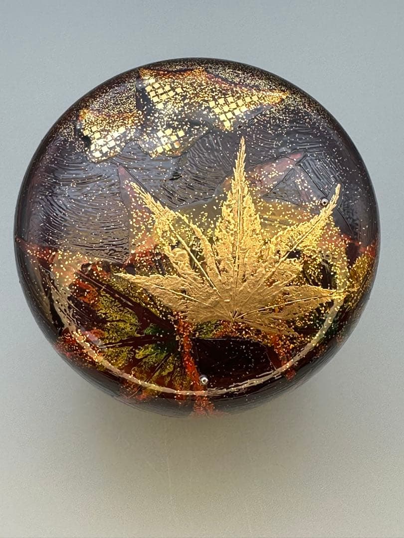 茶道具　棗　井筒鳳斎　龍田川蒔絵