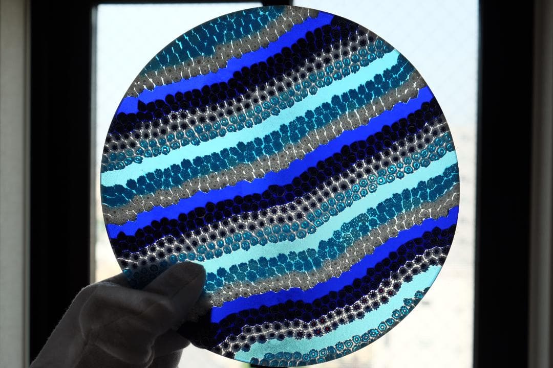 ベネチアンガラス ヴェネチアングラス ミルフィオリ プレート xフォーム