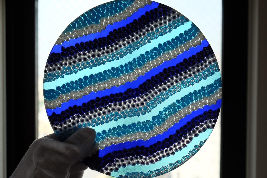 ベネチアンガラス ヴェネチアングラス ミルフィオリ プレート xフォーム