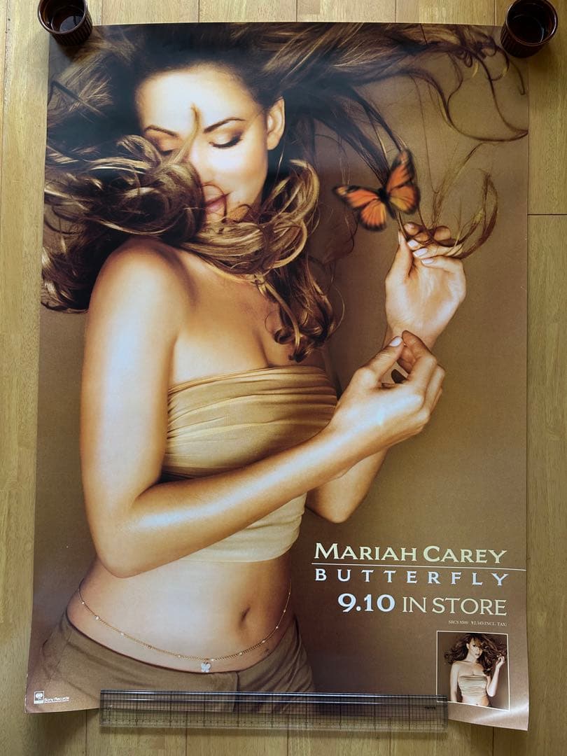 ☆Mariah Carey☆Butterfly☆B1サイズ告知ポスター☆未使用☆