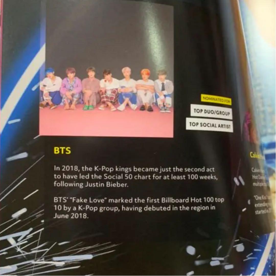 ［新品未使用］ビルボードミュージックアワード2019 パンフレット ブレスレット