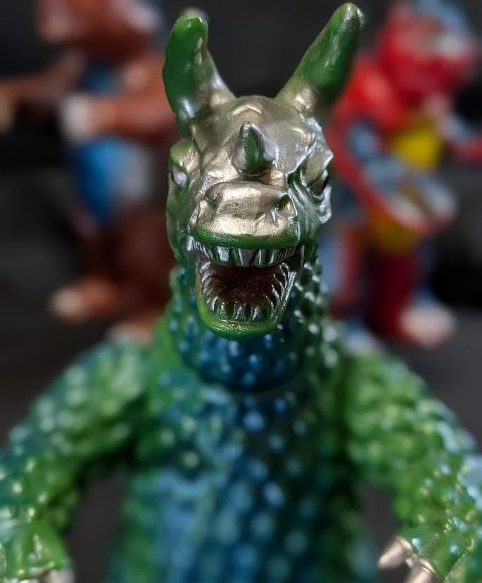 サソギラス＆モグネス＆ジギラ「マグマ大使」怪獣（ブルマァク復刻）ソフビ３体セット