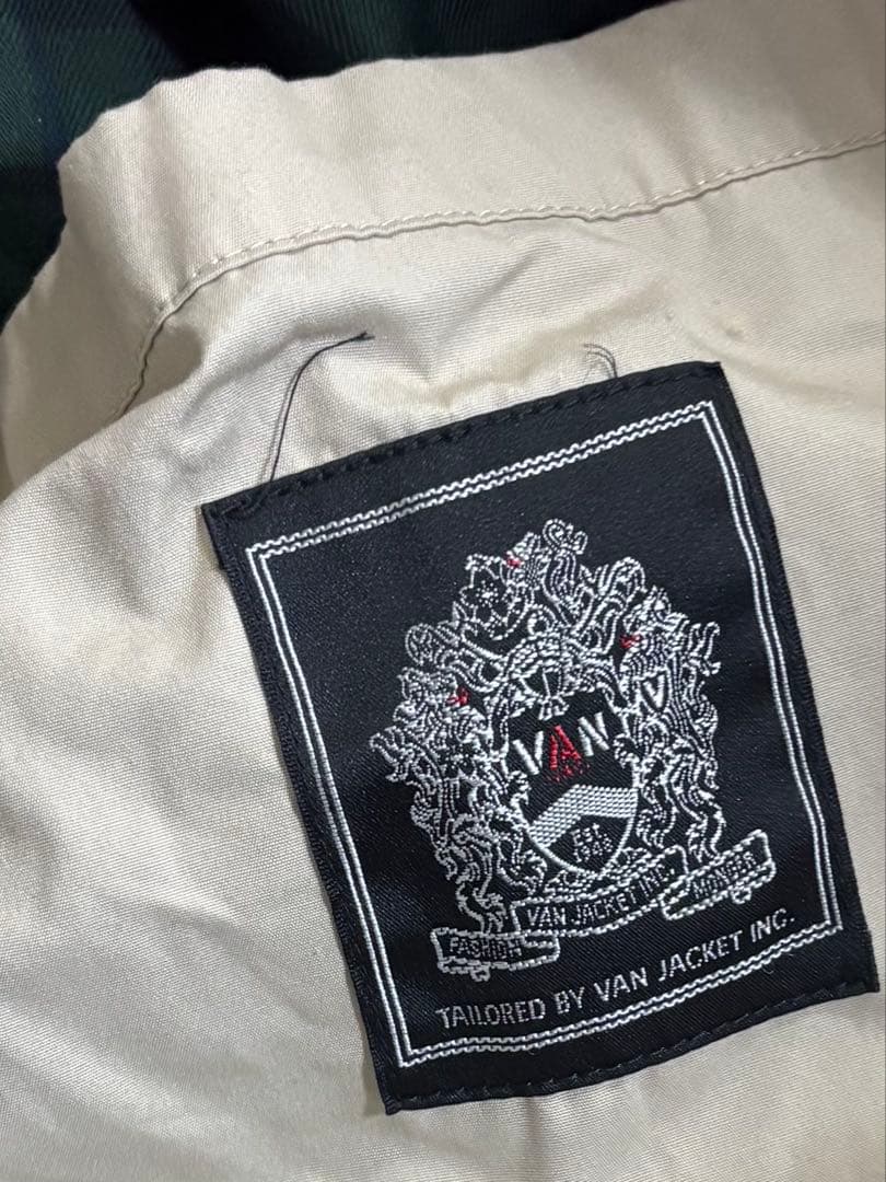 VAN JACKET スウィングトップ　L 裏地　タータンチェック　ロゴ刺繍