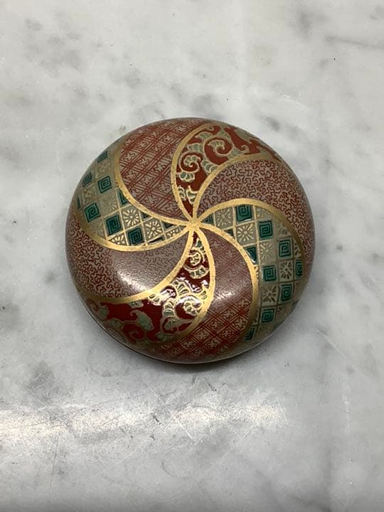 九谷焼　末川泉山　庄三風　香合