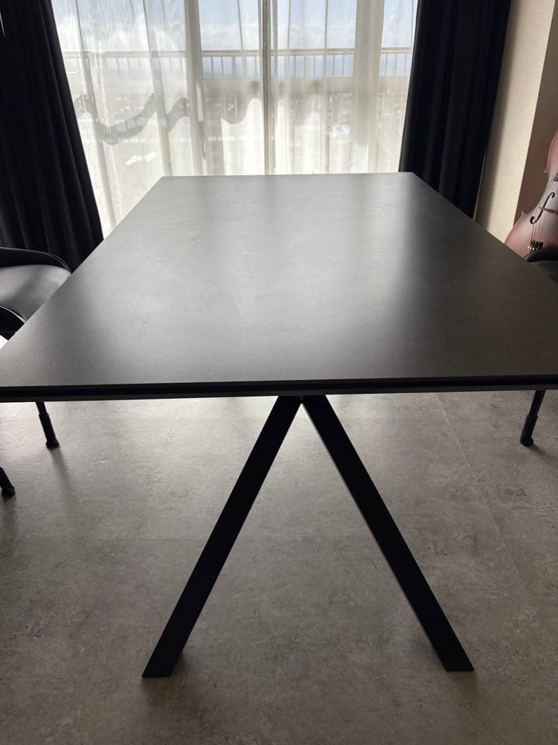 【美品】セラミックダイニングテーブル グレー　150cm x 90cm