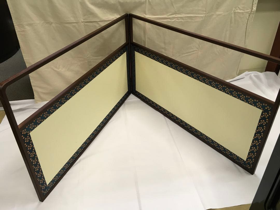 風炉先屏風　アジロ　保管箱付き