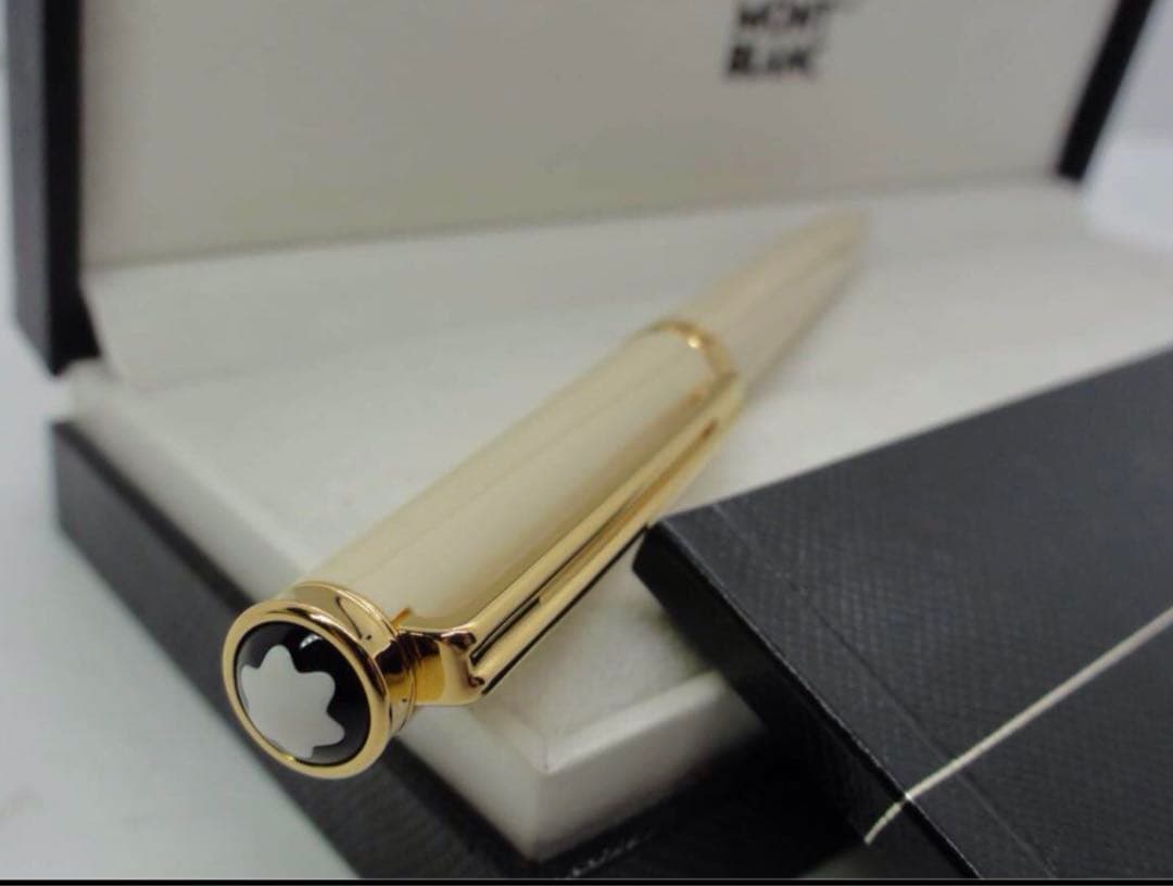 モンブラン　ボールペン★未使用の稀少な白軸ホワイト・オブリュージュNo15270