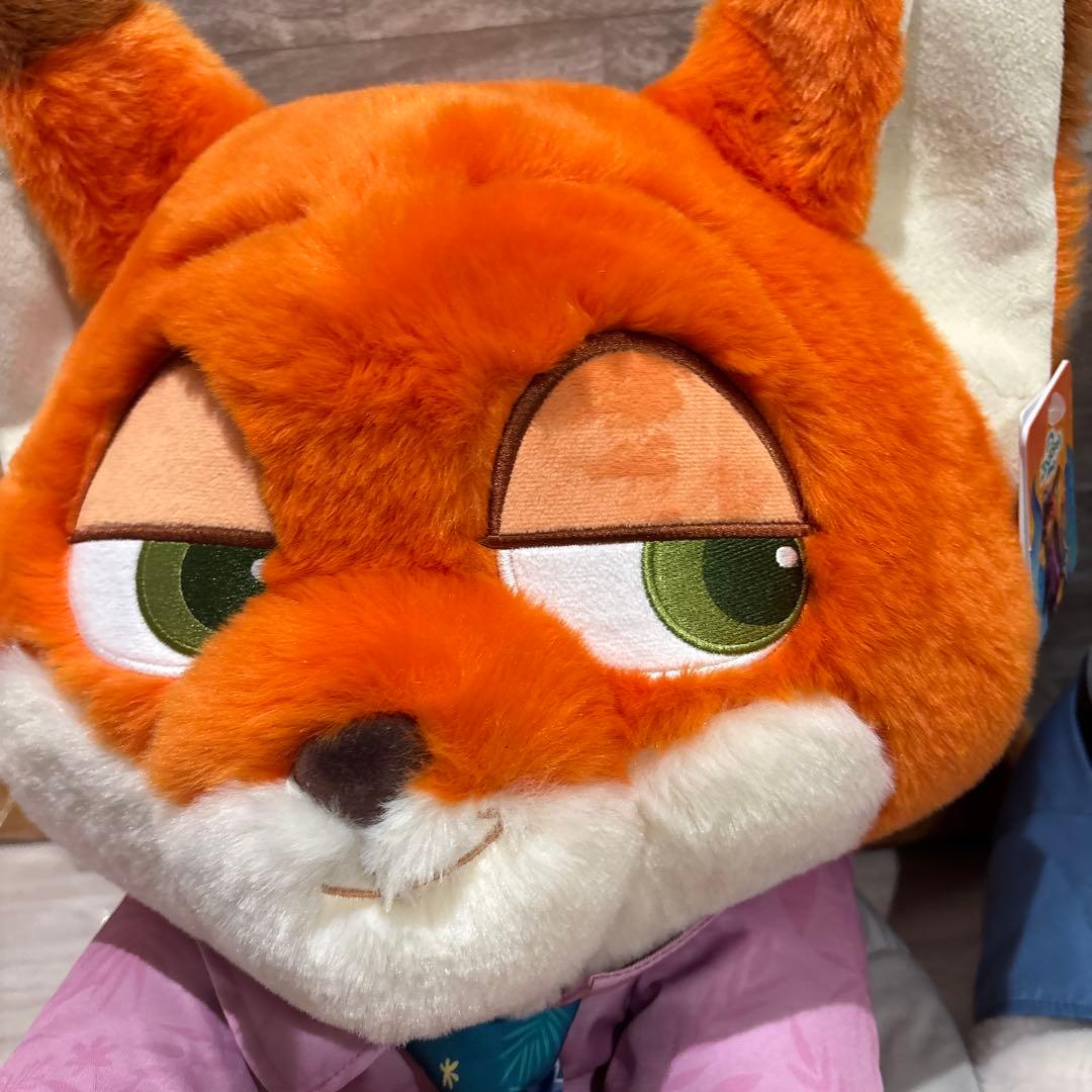 ズートピア2 ジュディ ニック ぬいぐるみ　コストコ　ブランケット付き