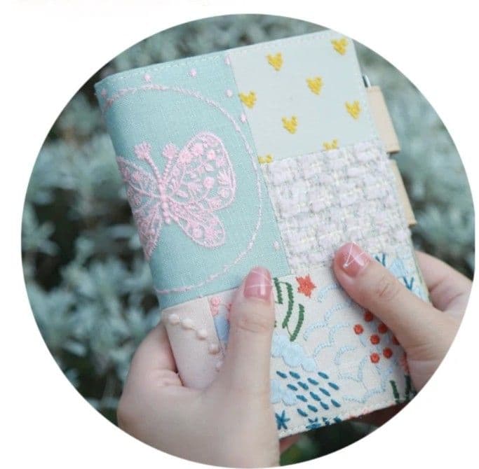 A5 ハンドメイド　ミナペルホネン　手帳カバーケース