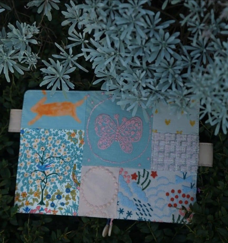 A5 ハンドメイド　ミナペルホネン　手帳カバーケース