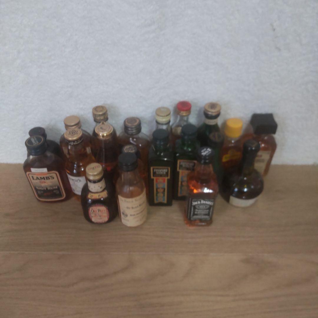 古酒　ウイスキー・ラム等ミニボトルセット20本