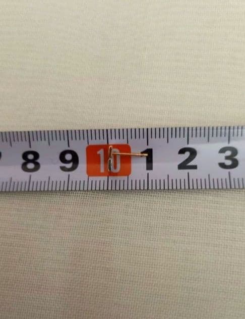 K18＆PT ピアス　ツートンカラーピアス　両耳