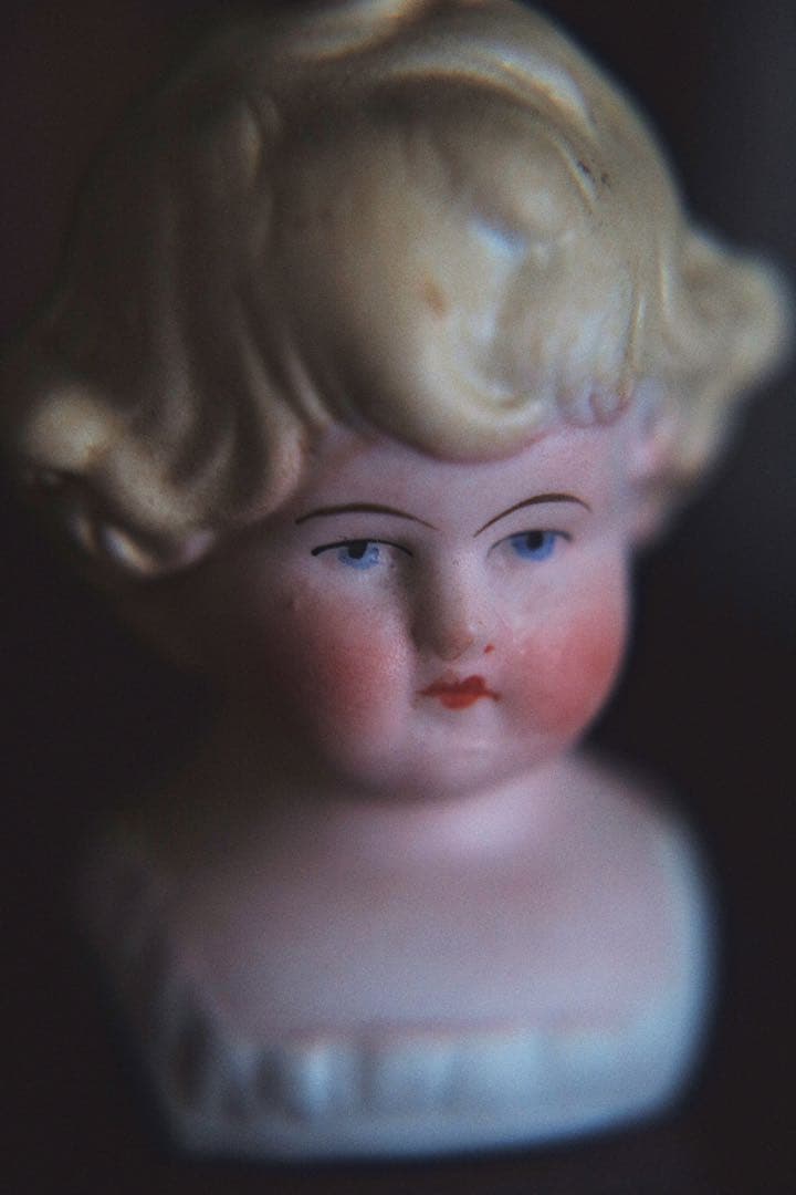 アンティーク チャイナヘッドドール パリアンドール ビスクドール ドールハウス