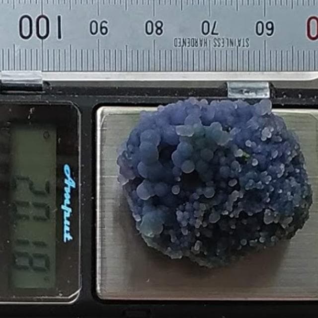 20.18g　グレープアゲート　鉱物標本　グレープカルセドニー　結晶　アゲート