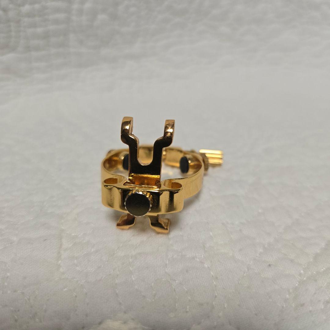 JLV Ligature ソプラノサックスリガチャー24 金メッキ