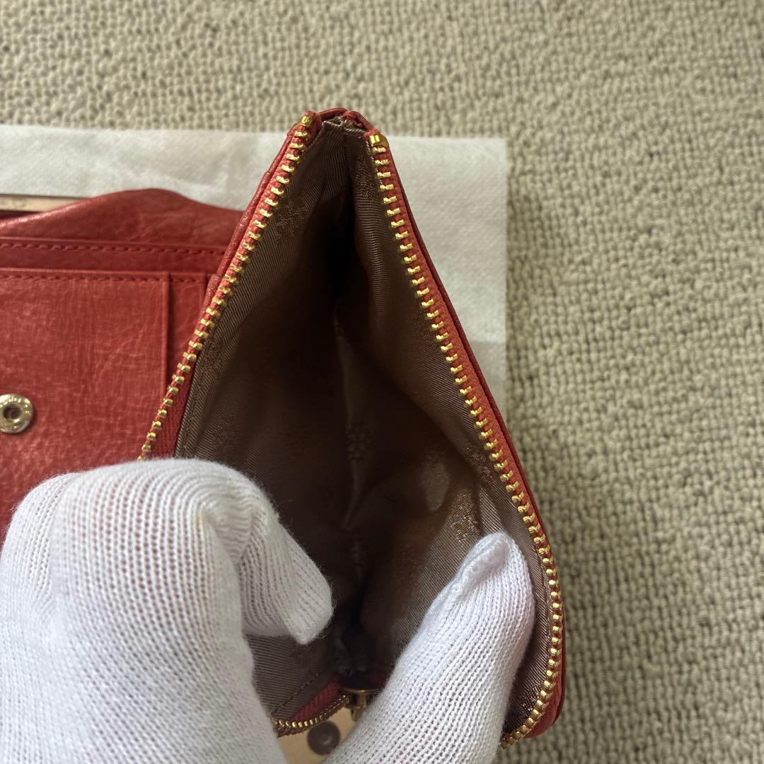 ダコタ財布　がま口　折り財布　二つ折り財布　ジェム　パワーストーン