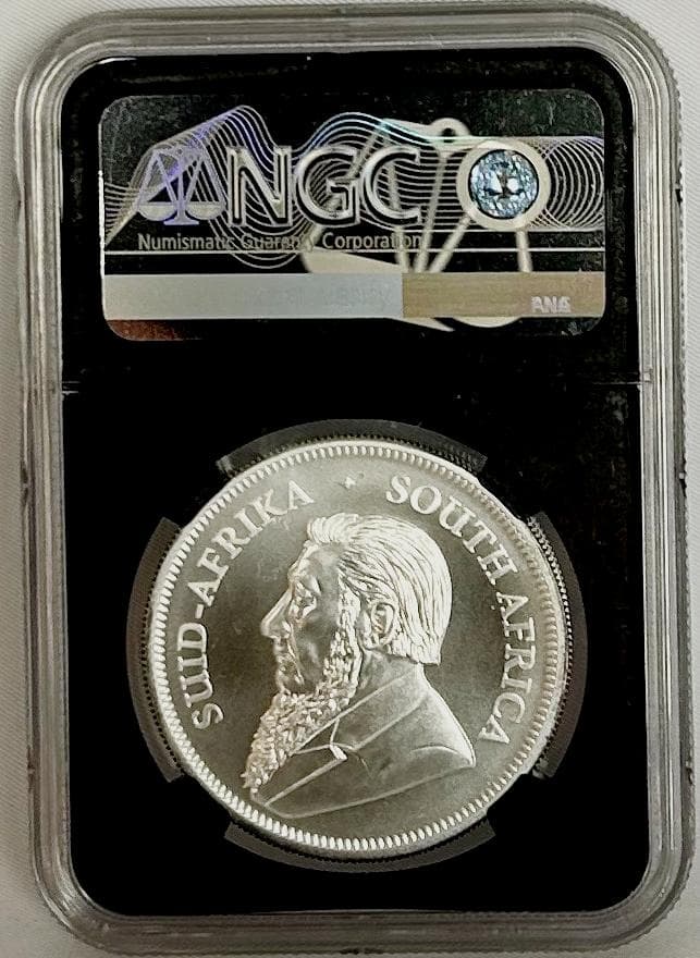 2019年 南アフリカ　クルーガーランド銀貨 NGC MS70 1KR/１oz