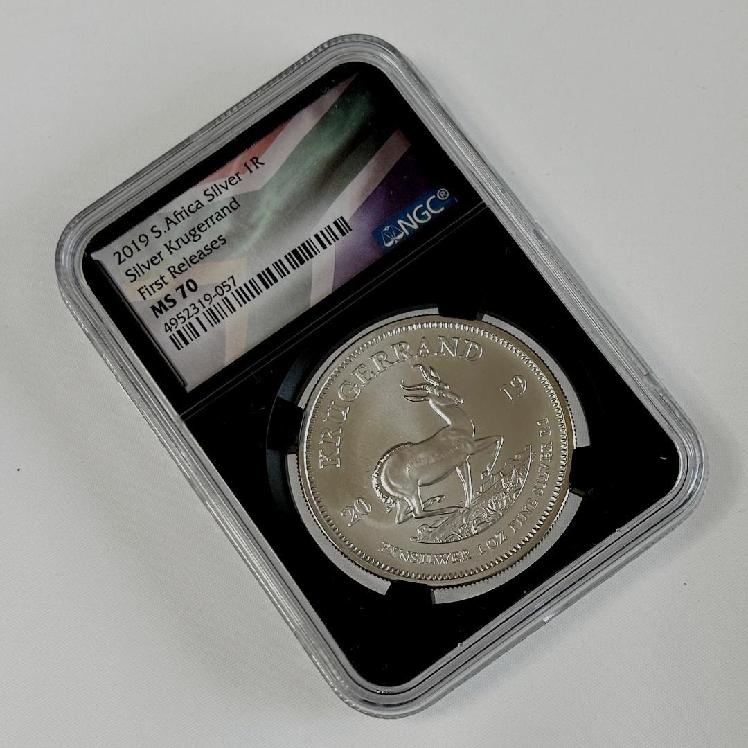 2019年 南アフリカ　クルーガーランド銀貨 NGC MS70 1KR/１oz