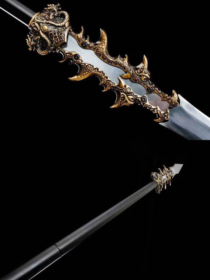龍脊・尽蝕 古兵器 分割式模造槍 模造刀 鑑賞用 武具