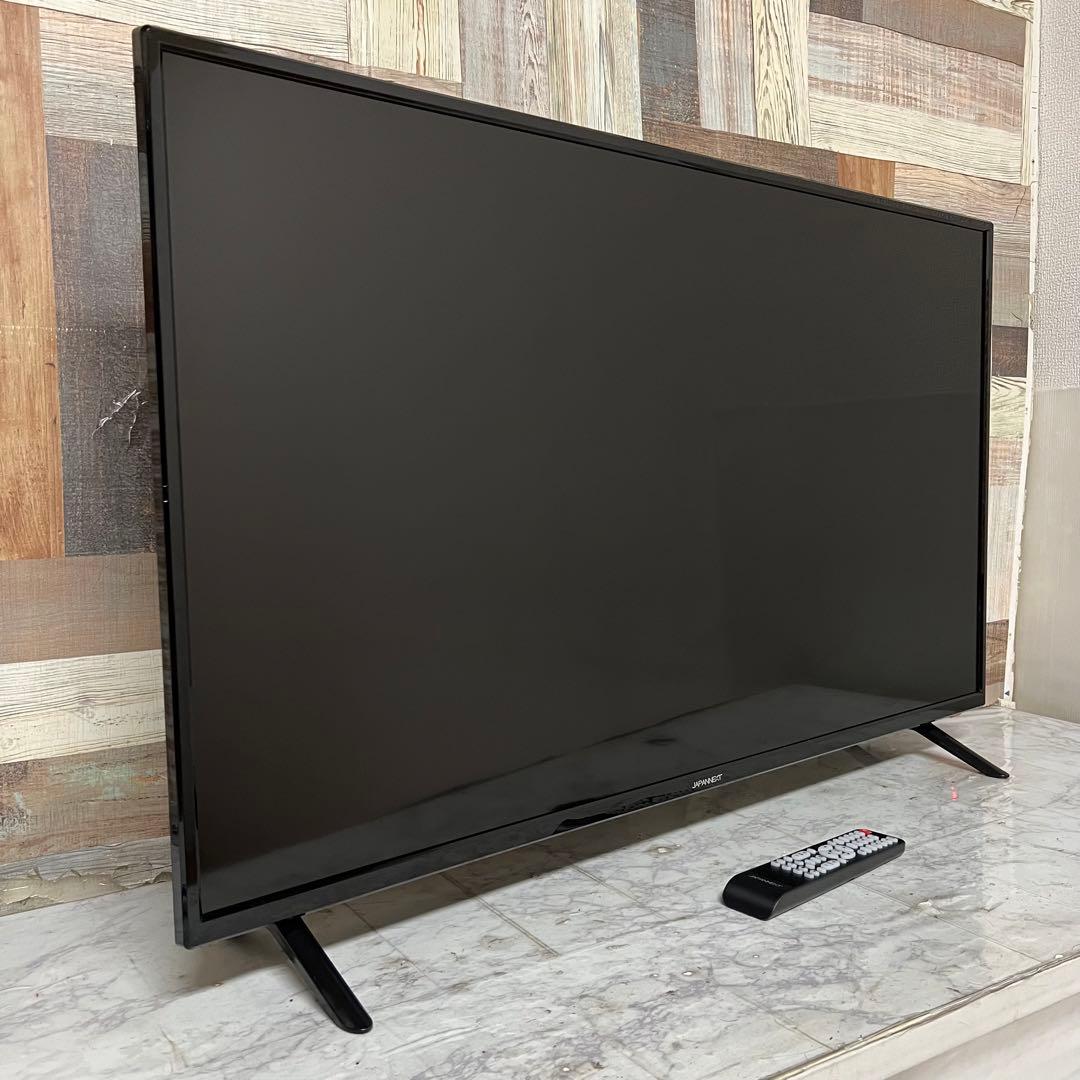 即日受渡❣️全国送料込ジャパンネクスト43型4K液晶モニターリモ付スピーカー箱有