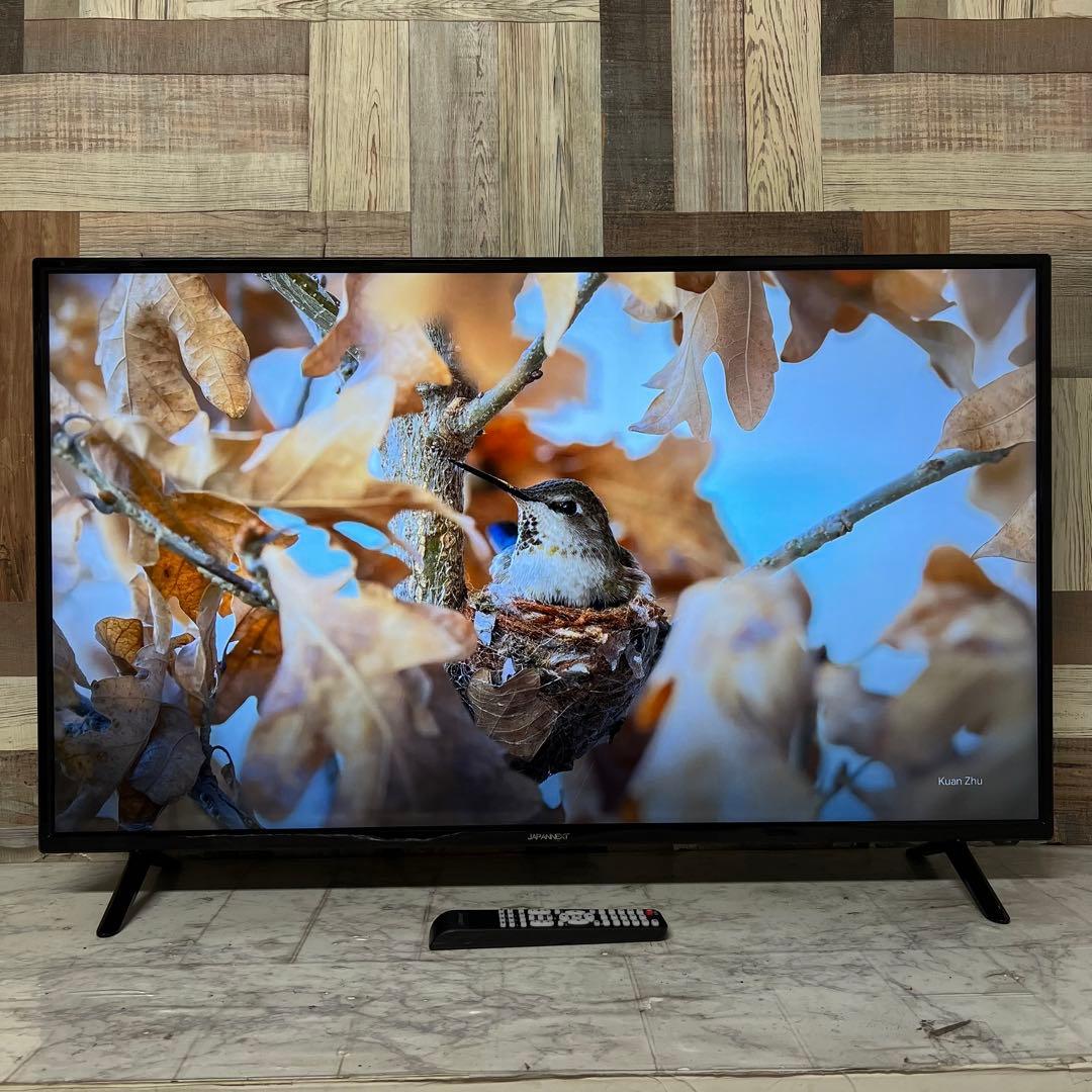 即日受渡❣️全国送料込ジャパンネクスト43型4K液晶モニターリモ付スピーカー箱有
