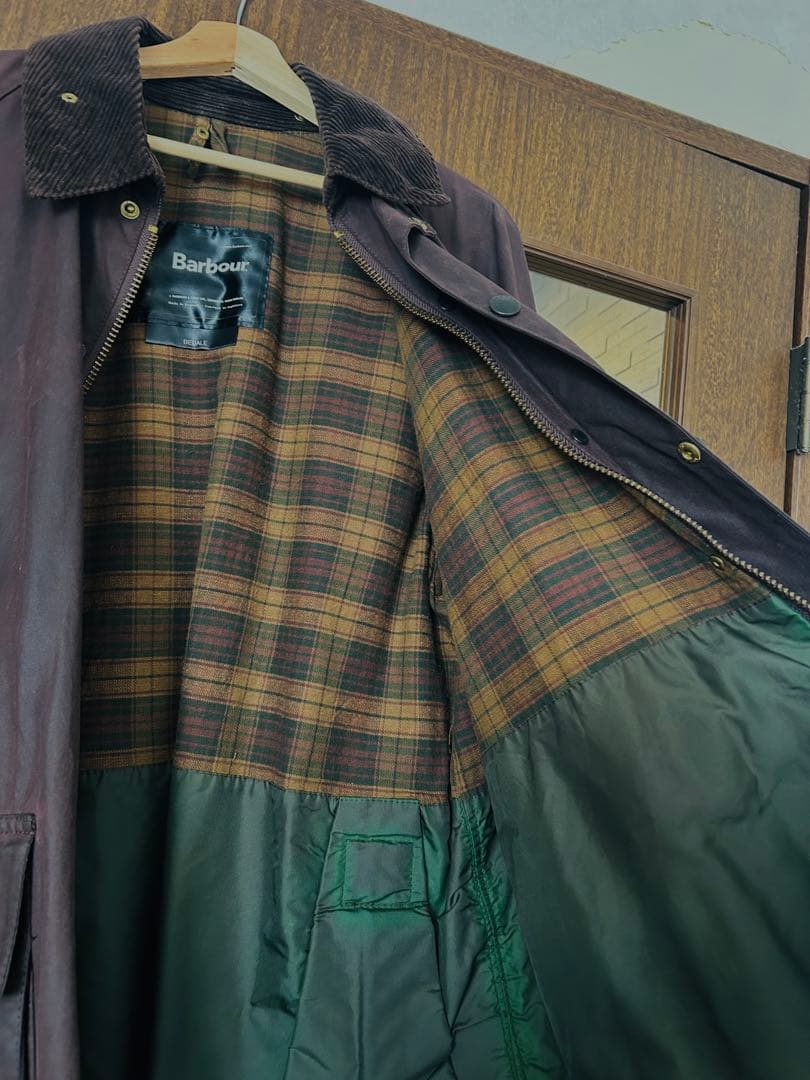 バブアー ビデイル 40 ボルドー レギュラーフィット